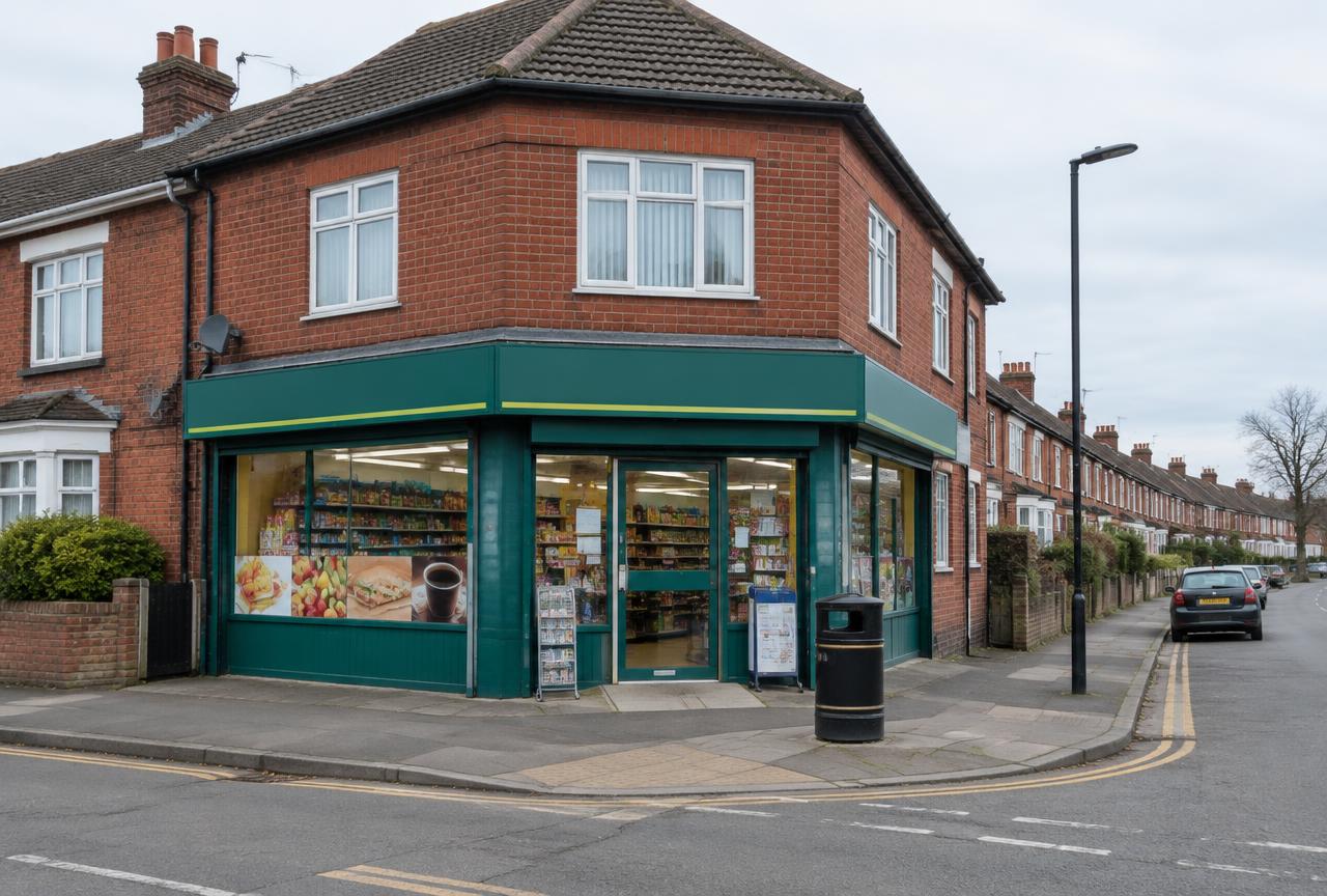 Freehold convenience store with 3-bed flat above
